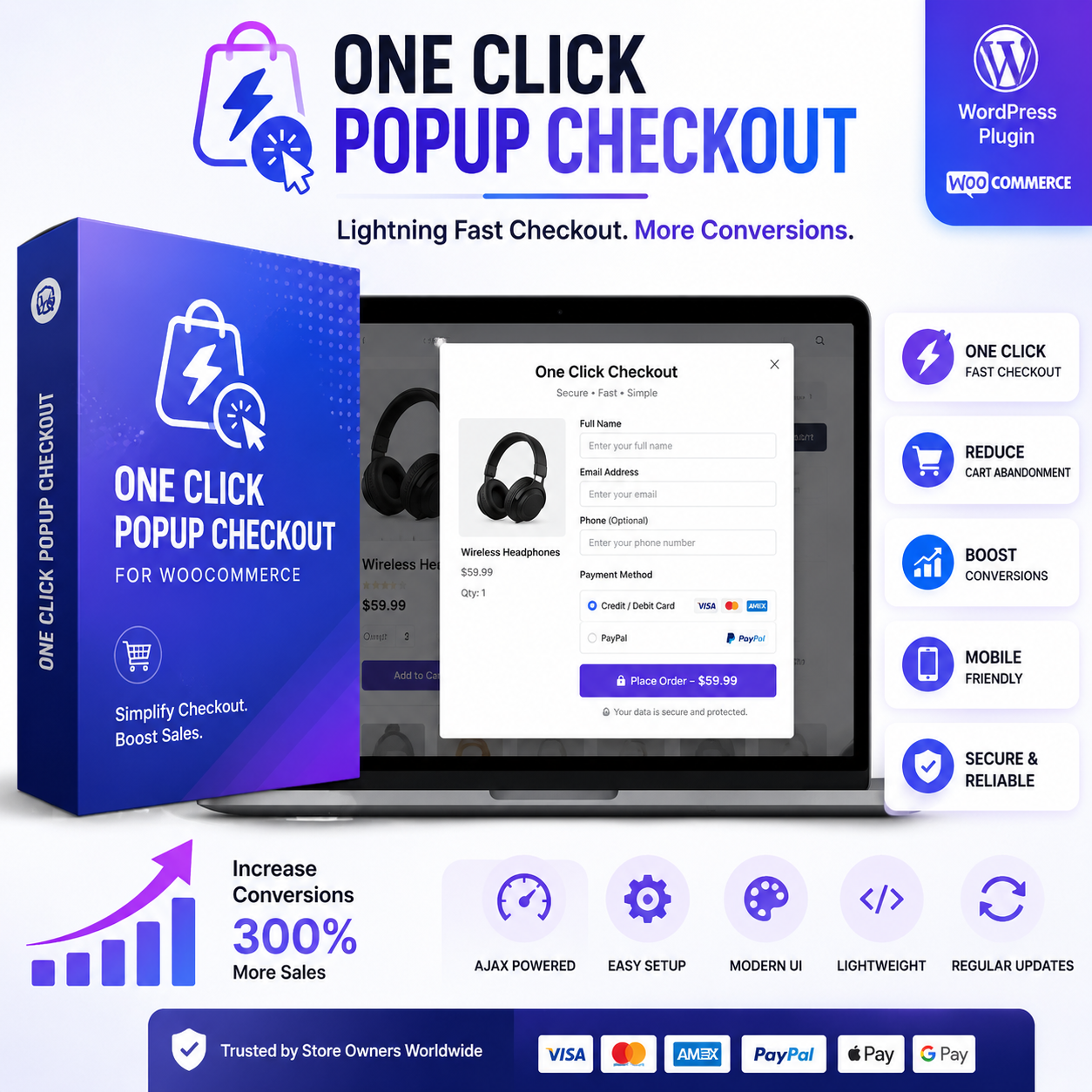 One Click Popup Checkout for WooCommerce