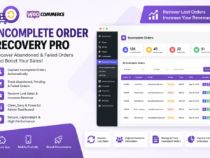 WooCommerce Incomplete Order Recovery